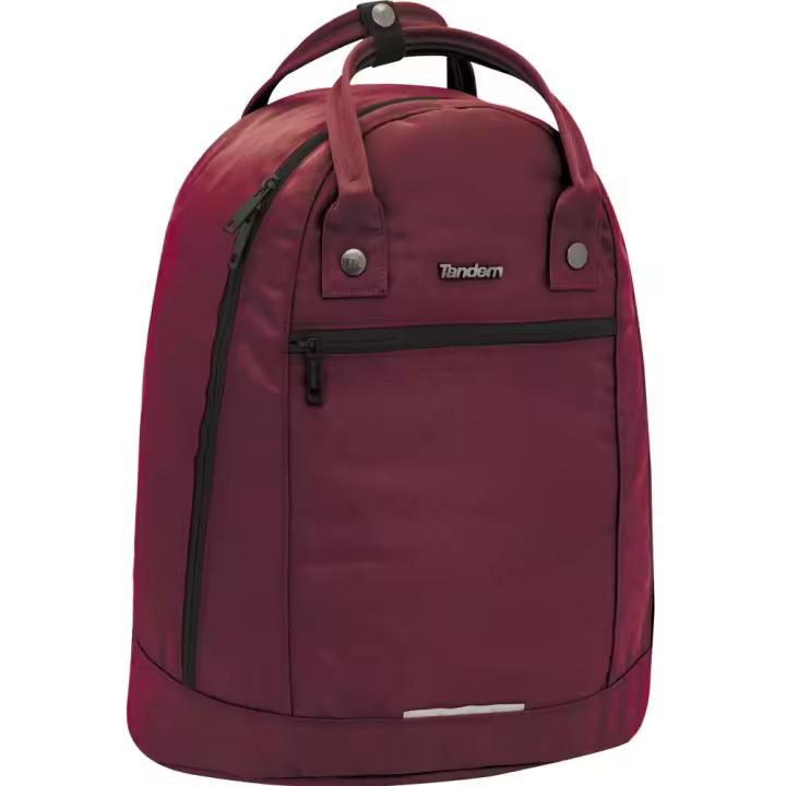 Bolso Mochila Future Tandem Europe Sarga Burdeos - Marca Sportandem, Resistente al Agua, Compartimento para Portátil - 34x40x16 cm - 1