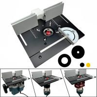 Placa De Inserto Para Mesa De Router De Aleación De Aluminio Herramienta Auxiliar De Grabado Y Trimmig Para Mecánica De Madera Y Bench Carpentry - details 0