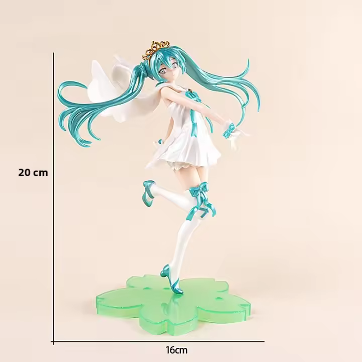 Figura De Anime Hatsune Miku Bellas Mujeres Modelo Decoración Para El Hogar Regalos Para Niñas Caso Ornamentales Accesorios De Figuras De Acción Unisex - 1