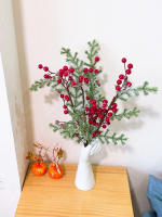 Rama De Pino Artificial Con Bayas Rojas Para Decoración De Navidad Y Año Nuevo Decoración De Hogar Para Fiesta De Primavera - details 4