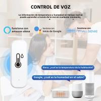 Termómetro Y Higrómetro Bluetooth Wifi Tuya Sensor De Humedad Y Temperatura Para Smart Home Compatible Con Alexa Y Google - details 1