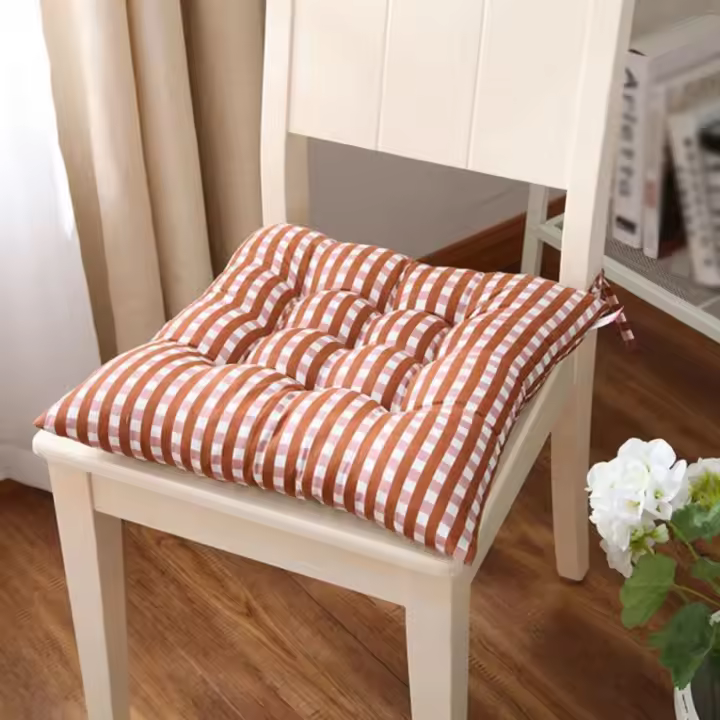 Cojín De Silla Cuadrado Con Correa Antideslizante Para Sofá Interior Cojín Suave Para Hogar Oficina Coche Estilo Moderno - 1