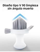 Cepillo De Limpieza 2 En 1 Para Paredes Y Piso Durable De Plástico Diseño Portátil Para Baño Cocina Y Sala De Estar - details 2