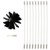 Juego De Cepillos Para Limpieza De Campana Extensible Con Mango Largo Y Varillas Flexibles Para Limpieza De Ventanas Techo 9/18 Piezas Herramientas De Limpieza De Campana - details 9