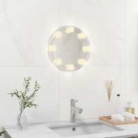 vidaXL Espejo de Pared con Luces LED Redondo de Vidrio Pasillo Cuarto de Baño Dimensiones Φ 30 cm,  Φ 40 cm,  Φ 50 cm y mas - details 5