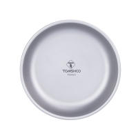 Plato De Camping Ultraligero De Titanio Tomshoo Redondo Portátil Para Exteriores Y Viajes Incluye Utensilios No Desechables - details 2