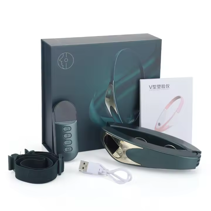 Masajeador Facial Eléctrico V-Lifting 6 Modos 9 Niveles Calefacción Vibración Adelgazamiento Belleza Y Rostro Instrumento Para Reducción De Cara - 1