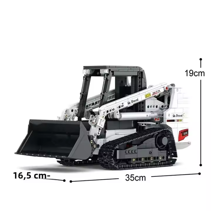 Bloques De Construcción Bobcat Loader 1366PCS Para Niños Vehículo De Ingeniería Remoto Ciudad MOC Bloques Técnologías Juguete DIY Regalo De Cumpleaños - 1