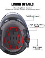 Casco De Motocross Para Niños Comodidad Y Seguridad Protección En Viajes En Motocicleta Adecuado Para Edades 3-9 Años Material ABS - details 9