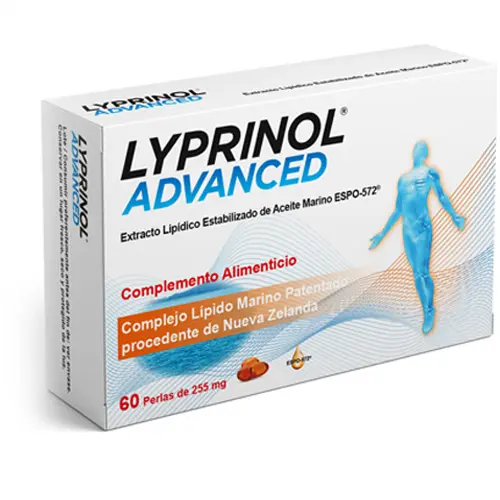 LYPRINOL® ADVANCED Complejo Lípido Marino Complemento alimenticio a base de aceite de mejillón de labio verde (perna canaliculus), aceite de krill antartico (Euphasia superba) y aceite de oliva (olea europea). - 1