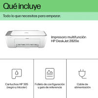 Impresora Multifunción HP DeskJet 2820e - Wifi/Bluetooth - HP+ 3 meses de Instant Ink - Blanco - details 0