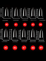 120PCS Uñas De Coffin Largas Y Curvas Extra Largas Cubiertas Mitad Uñas De Acrílico Profesional Uñas Falsas De Plástico Para Manicura Casera - details 15