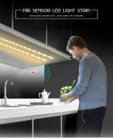Tira De LED Con Sensor De Movimiento PIR 1-5m IP65 Impermeable DC 12V Para Automatización De Luces En Escaleras Armario Cocina Color Temperatura Blanca / Cálida - details 0