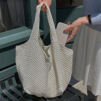 Bolso De Hombro Para Mujer Estilo Bohemio Hecho a Mano Capacidad Grande Saco De Mano De Paja Tejida Casual Bolso De Playa Verano - details 3