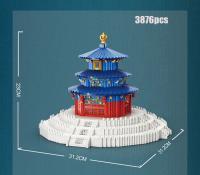 Bloques De Construcción De Arquitectura Mundial El Templo Del Cielo De Beijing Juguetes De Bloques De Ciudad Para Niños Regalos Tema Edificios Famous Landscape Histórico - details 3