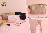 Bolsa Maquillaje PU Neceser Cosméticos, Bolsa de Aseo Color Puro, Bolsita de Lavado Elegante Mujer, Multifuncional y Portátil Bolsita de Viaje, Organizador de Makeup y Accesorios para Mujer - details 0