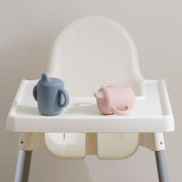 Taza De Silicone Para Bebés Y Niños Pequeños 180ml Aprendizaje De Beber Con Asa Portátil Para Niños Y Niñas De 0 a 6 Años - details 3