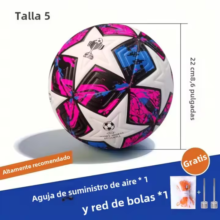 Bola De Fútbol De Calidad Superior Número 5 Para Adultos Estudiantes Adolescentes Y Niños Entrenamiento Y Competencia Antideslizante Resistente Al Desgaste Sin Costuras Impermeable - 1