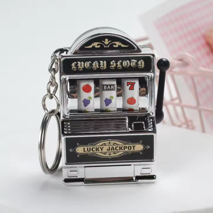 Llavero De Máquina Tragamonedas De Frutas Encanto Sorteo Mini Colgante Para Bag Charm Regalos De Novedad Para Niños Y Adultos - 1
