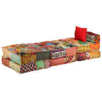 vidaXL Puf modular de 3 plazas Cojín Decorativo de Asiento Cojines de muebles de salon - details 4