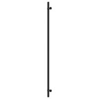 vidaXL Tiradores para armarios 10 uds acero inoxidable negro 480 mm - details 5
