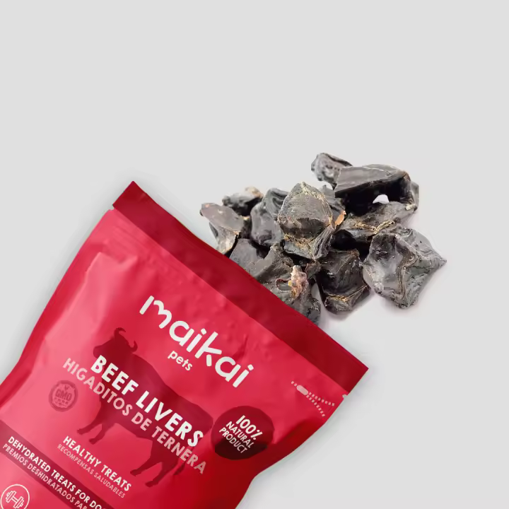 MAIKAI PETS - Higaditos de Ternera Deshidratados. 100g. Snacks Naturales para Perros y Gatos - 1