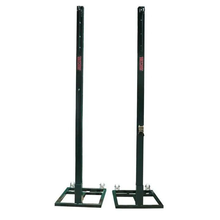 JUEGO POSTES VOLEIBOL METALICOS CUADRADOS 80 X 80 MM TRASLADABLES - 1