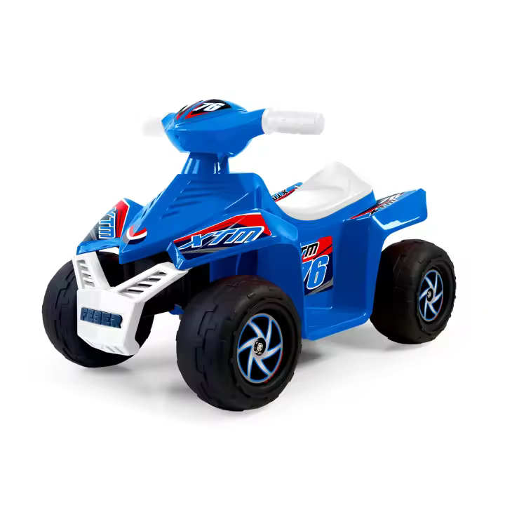 FEBER - Quad CE-BLUE 6V, Coche eléctrico para niños y niñas de 18 Meses a 3 años, con Acelerador, Ruedas Grandes para Estabilidad, hasta 40 min de batería, Cargador Incluido, Famosa (FEN53000) - 1