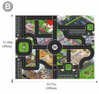 Mapa De Carretera Grande Para Juegos DIY Con Señales De Tráfico Y Estacionamiento Juego De Matriz De Juego Para Niños Regalos De Juguetes Para Bebés Alfombra De Escalada - details 4
