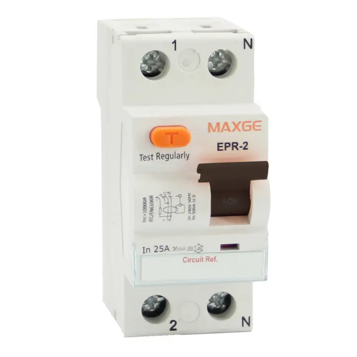 Diferencial 2P, 40A, 30mA. Clase AC. 6kA MAXGE - 1