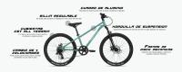 Fabricbike Terra -  Bicicleta de montaña , MTB Bicicleta Juvenil 20 y 24 Pulgadas | Cambio Shimano de 7 velocidades, Freno de Disco, Cuadro de aluminio, Suspensión delantera - details 4