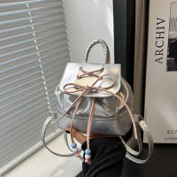 Mochila Casual Para Damas Con Lazo 2024 Nueva Versátil De Material PU Con Lining De Poliéster Bolsa De Hombro Para Mujer - details 23