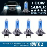 2pcs Bombilla Halógena Blanca Super Brillante Para Faros De Carro 100W 12V 55W Luz De Parqueo Alta Potencia Para Faros De Carro - details 2
