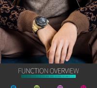 Reloj De Pulsera Deportivo De Moda Para Hombre SKMEI 1370 Lujo Acero Inoxidable Resistente Al Agua Cronógrafo Dual Pantalla LED Y Analógica - details 2