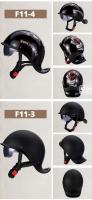 Casco De Motocicleta Retro Medio Cara Con Parabrisas Y Visores HD Para Hombres Y Mujeres Capaz De Ciclismo Y Scooter Material ABS Peso 900g - details 18