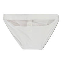 Bragas De Natación Para Hombre En Blanco Briefs Triangulares Sexys Ropa Deportiva De Playa Monocromáticas Polyester Spandex - details 17