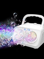 Máquina De Burbujas Eléctrica Portátil De Doble Agujero Con 26 Agujeros Sin Batería Ni Agua Para Burbujas Juguete Para Fiestas Al Aire Libre Para Niños De 3-6 Años - details 2