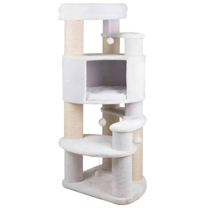 Trixie Poste Rascador XXL Zita para Gatos Grandes con Cueva y Plataforma - 1