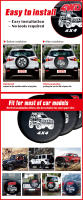 Cubierta De Neumático Para Coche AD 14-18 Pulgadas 4WD 4x4 En PVC Y Cuero Protección Para Rueda De Reserva Para Jeep - details 2