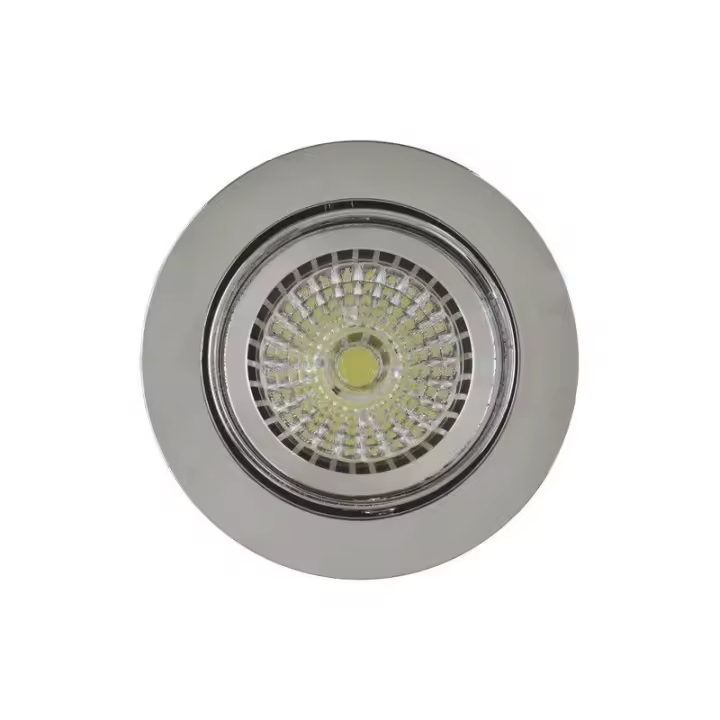 HUANGJISOO Downlight 634 GX5,3 12V 50W Cromo Brillo JISO 634D-11 - Focos Empotrables LED - 1