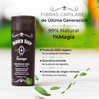 Barber Shop Europe - Kit Fibras Capilares + Optimizador- FIBRAS CAPILARES - Microfibras Capilares - Fibra Capilar para Más Densidad y Disimular Calvicie - Maquillaje Capilar para Caida del Cabello Mujer y Hombre - Hair Building Fibers - details 3