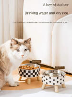 Tazón Para Perros Y Gatos De Plástico Con Altura Grande Resistente Al Choque Gran Capacidad Tazón De Alimentos Para Mascotas - details 4