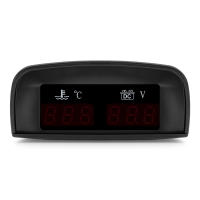Gauge De Temperatura De Agua Digital + Sensor De Voltaje 10mm 2 En 1 Para Coche Camión Motocicleta Pantalla LCD 12V 24V - details 3