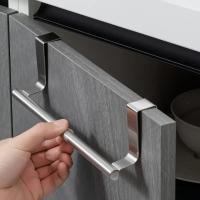 Rack De Toalla De Acero Inoxidable 1PC Soporte Colgante Para Puerta Baño Cocina Armario Herramienta De Almacenamiento Fácil Instalación - details 6