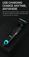 Afeitadora Eléctrica Retro VGR Para Hombres Multifuncional 2 En 1 Afeitadora Y Limpieza Nariz Y Cabello IPX4 Recargable Universal 100-240V - details 5