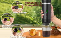 Cafetera espresso portátil para camping, máquina de café expreso, inalámbrica, eléctrica, 3 en 1, cafetera en polvo para el hogar, viajes, camping - details 2