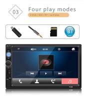 BQCC 1 Din 7" MP5 Reproductor De Coche Con Mirrorlink BT FM 7 Luces Colores Handsfree USB Multimedial Estéreo HD Video Localización De Coche - details 6