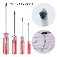 Juego De 4 Piezas De Destornilladores Tri-Wing Y-Shaped Nonslip Magnético Y0 Y1 Y2 Y3 Kit Multifuncional De Herramientas Manuales Material De Acero Cromo Vanadio - details 0