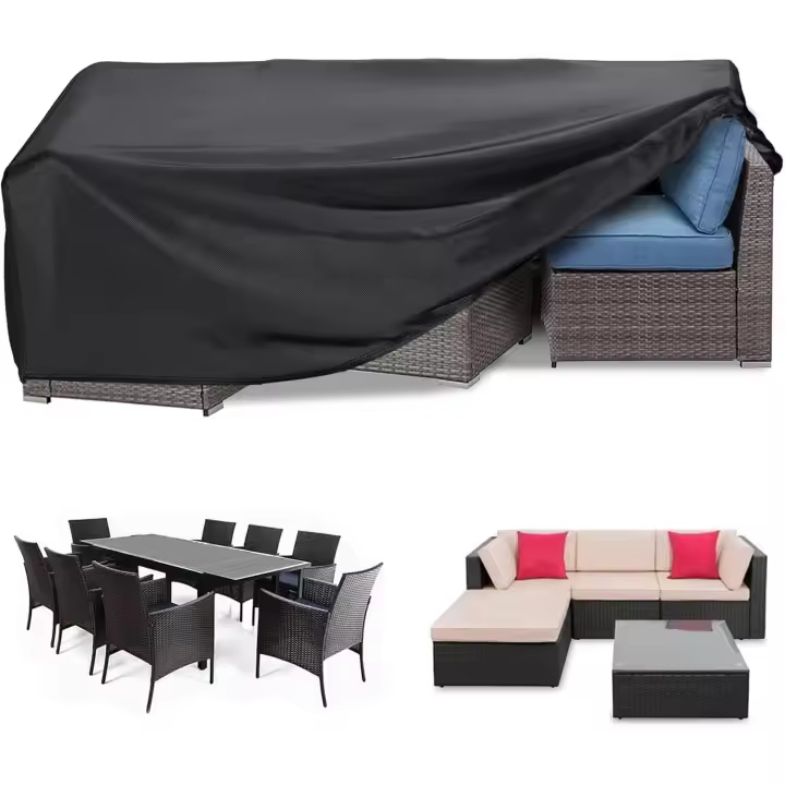Garden Furniture Cover Waterproof Heavy Duty 420D Oxford Fabric 170x95x71cm Rectangular Garden Table Covers Patio Table - 1