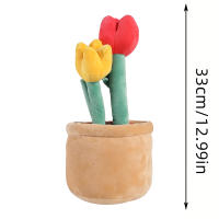 Almohada De Peluche Suave Y Divertida De Jardín Cactus Con Plantas Creativas De Algodón Y Relleno De Poliéster Regalo De Cumpleaños Ideal - details 3